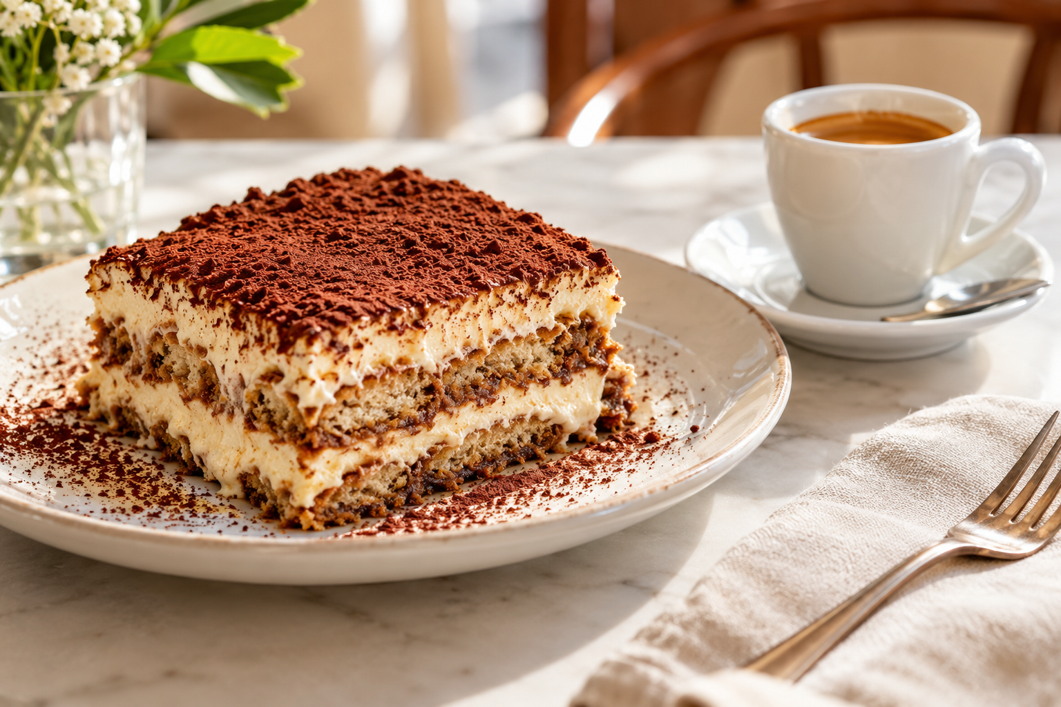 Tiramisu und Espresso